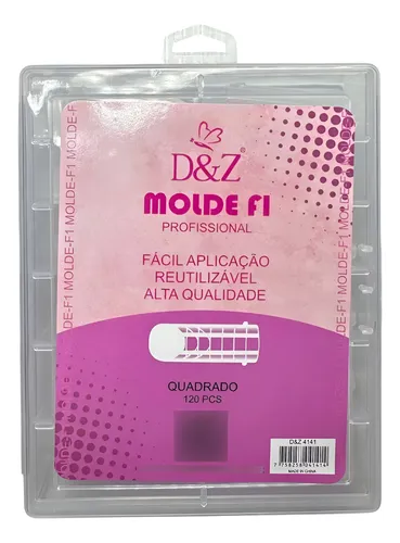 Molde F1 Quadrado D&Z - Caixa com 120 peças reutilizáveis