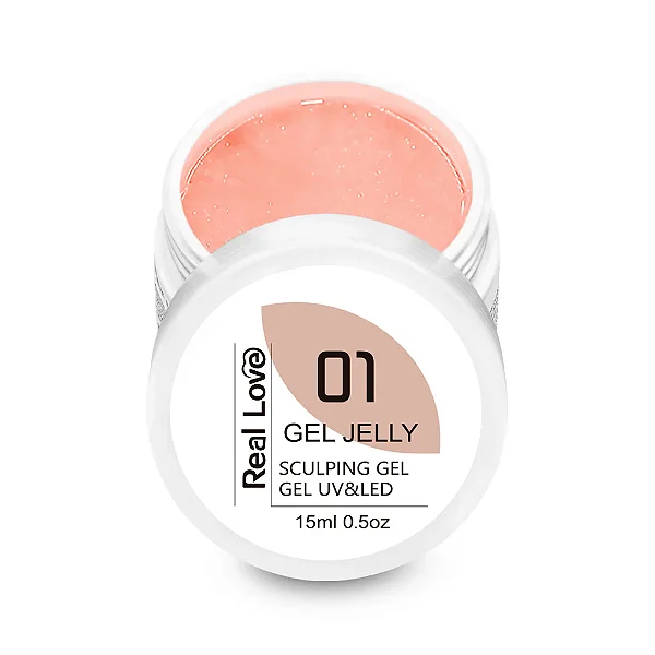 Gel Jelly com Glitter Real Love 15ml