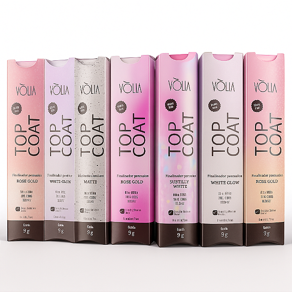 Topcoat Shine Volia Sachê 9ml – Brilho Espelhado