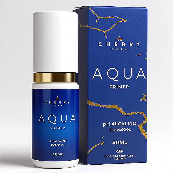 Aqua Primer Cherry Lash 40ml – Higienização, Hidratação & Fixação de Cílios