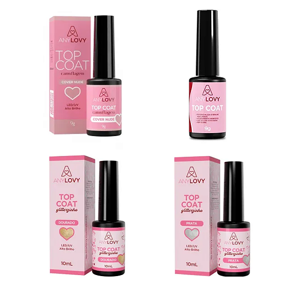 ESCOLHA SUA COR  Topcoat Anyt Lovy Alto Nivelante 9g