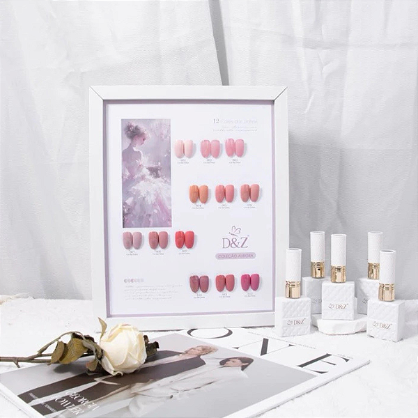 Kit 12 Cores Esmalte em Gel Coleção AURORA D&Z