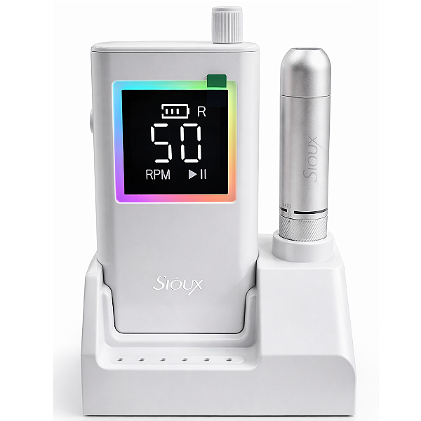 Motor Portátil Recarregável Sioux 50.000 RPM l Base + Visor LED