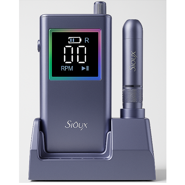 Motor Portátil Recarregável Sioux 50.000 RPM l Base + Visor LED