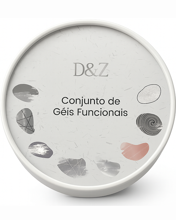Kit Géis Funcionais D&Z – Texturizado, Perolado, Babyboomer, Marmorizado, Metalizado e Spider Gel