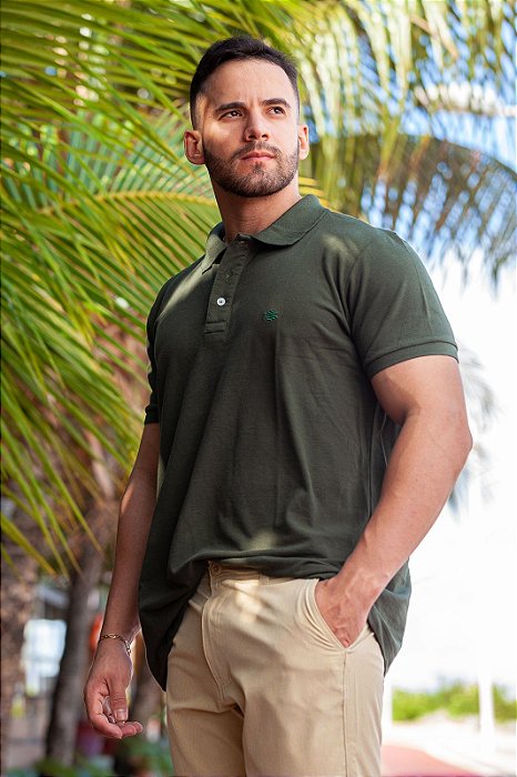 Camisa Polo Básica Verde