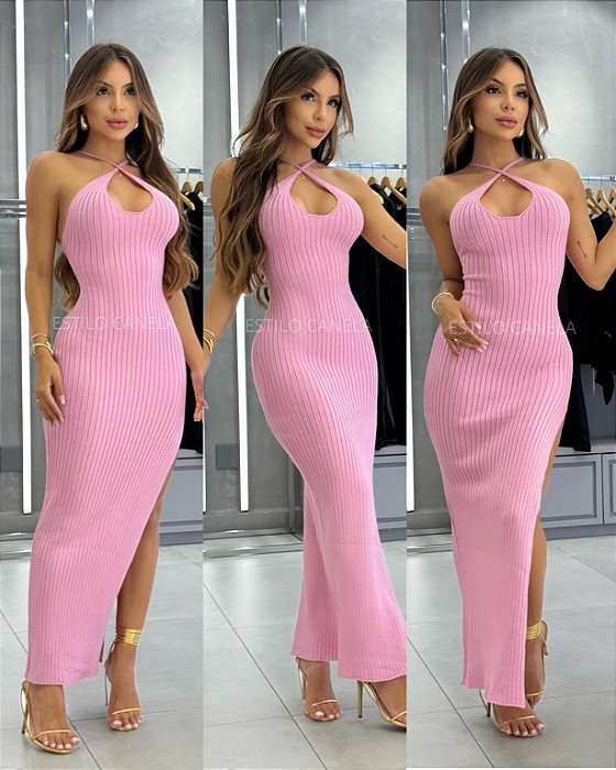 Vestido Ametista - Rosa