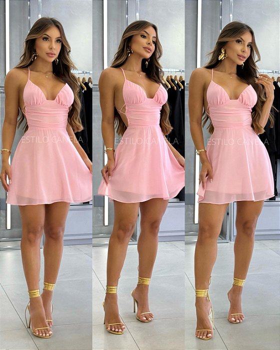 Vestido Liz - Rosa