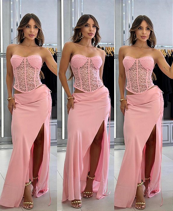 Conjunto Valentina - Rosa