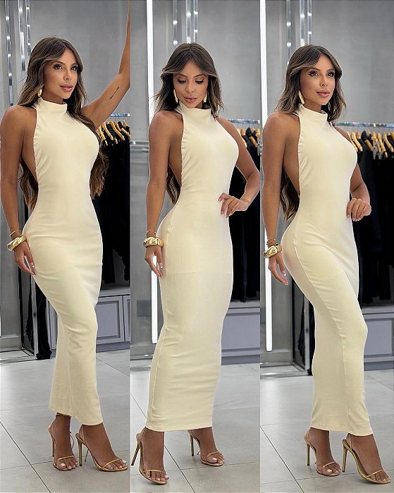 Vestido Lisboa - Creme