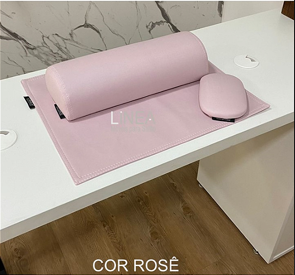 Kit mesa para manicure Nail designer ( Almofada  grande + Apoio de Cotovelo + Tapetinho)