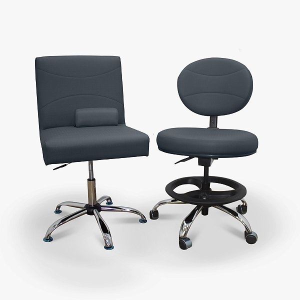 Kit Cadeira Nail Designer - Estilo Meia Lua (sem braços)