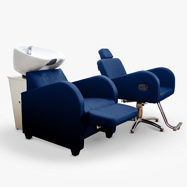 Combo Duplo Sofia com Poltrona Reclinável - Base Estrela