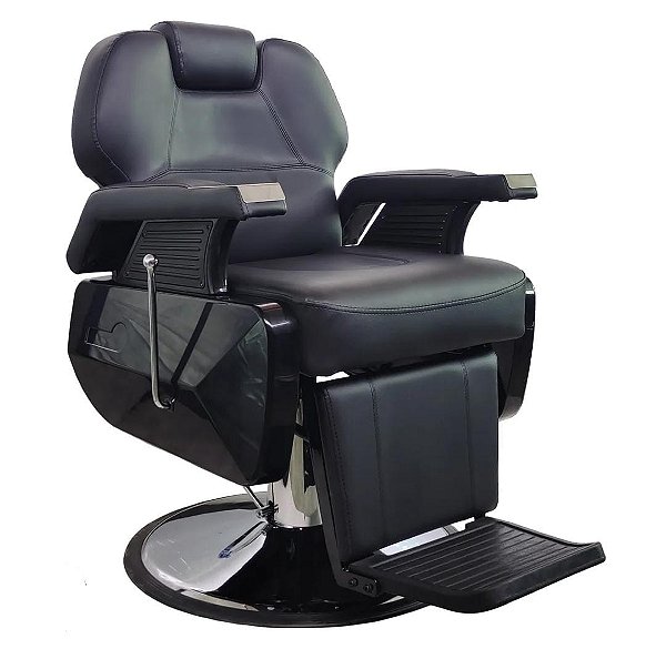 Poltrona de Barbeiro Colorado Com Suporte de pes - Base Cromada