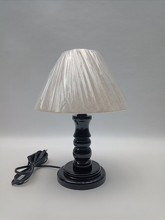 Abajur Luminária Pop Cúpula LInho Natural