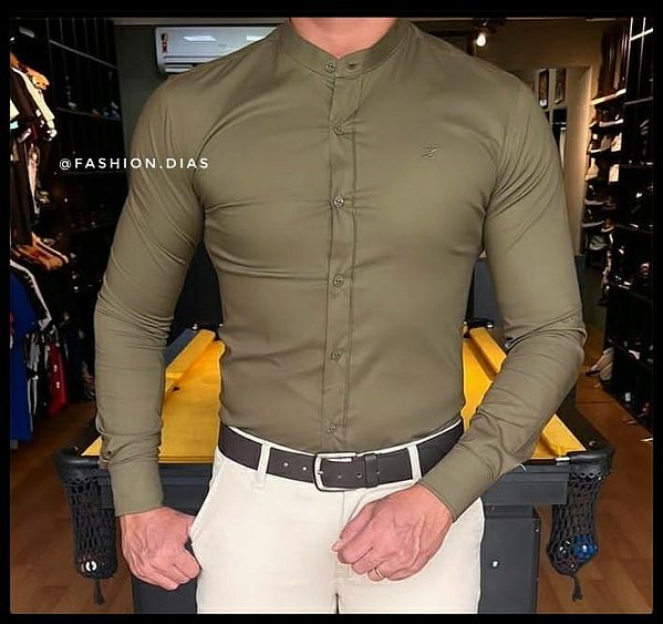 Camisa Social Gola Dubai (Padre)