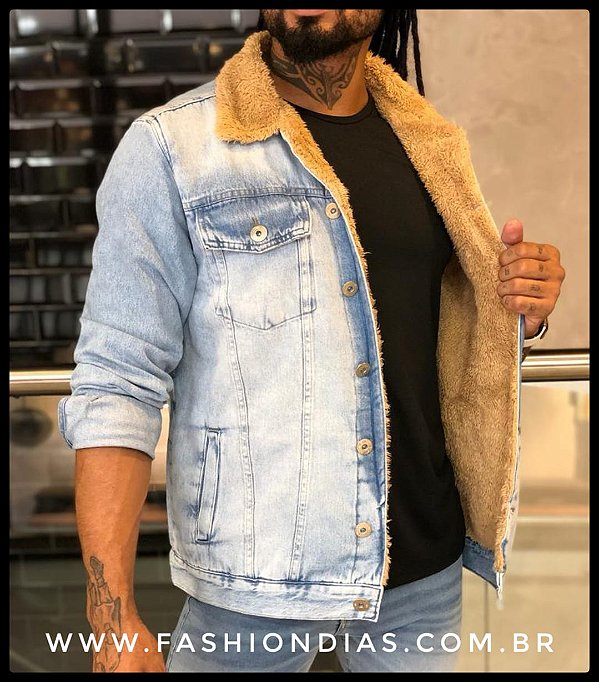 Jaqueta Jeans Masc. Austin - Forrada