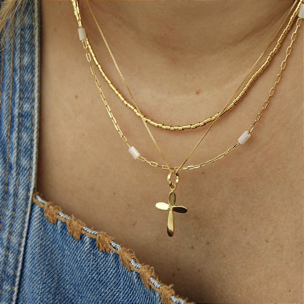 Colar Crucifixo Minimal
