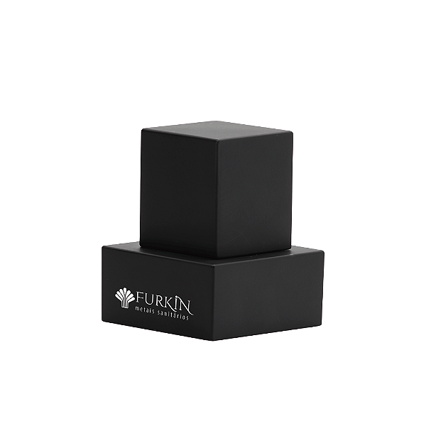 Acabamento Para Registro Preto Quadrado 3/4 Metal Luxo