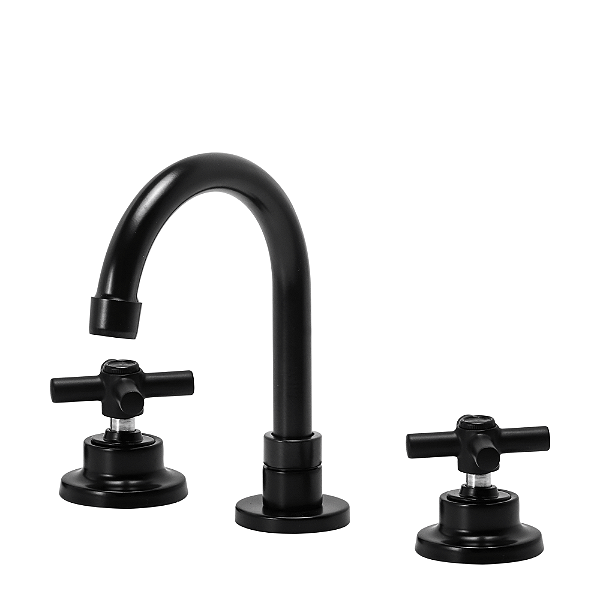 Torneira Misturador Banheiro Lavatório Luxo Preto Metal C62