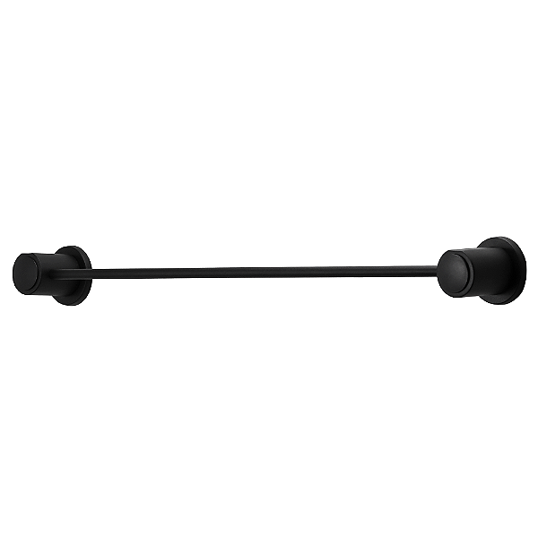 Porta Toalha Barra Suporte Toalheiro Banheiro Preto Metal