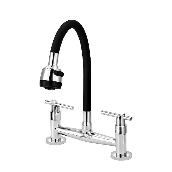 Misturador Gourmet C61 Flexível de Cozinha Mesa Preto