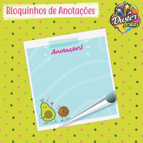 BLOQUINHO DE ANOTAÇÕES ABACATE