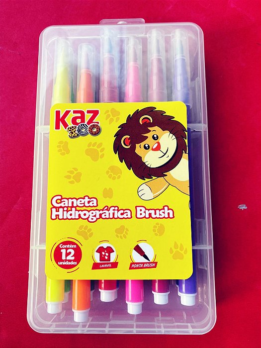 BRUSH PEN KAZ 12 CORES
