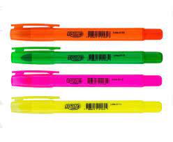MARCA TEXTO EM GEL FLUORESCENTE BRW