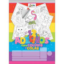 BLOCO ADESIVO PARA COLORIR TILIBRA