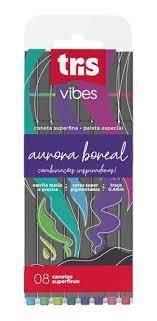 CANETA SUPERFINA TRIS VIBES AURORA BOREAL