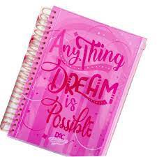 CADERNO BREEZE COLEGIAL ROSA