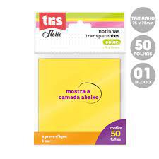 NOTINHAS TRANSPARENTES COLOR TRIS HOLIC