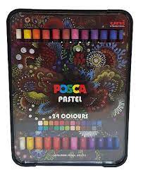 GIZ DE CERA PASTEL POSCA COM 24 UN