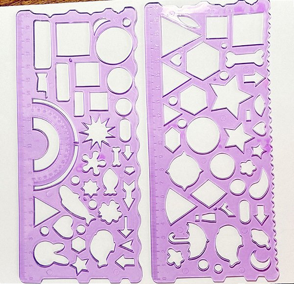 RÉGUA STENCIL DE SILICONE