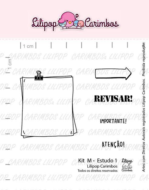 CARTELA DE CARIMBOS ESTUDOS 1 LILIPOP
