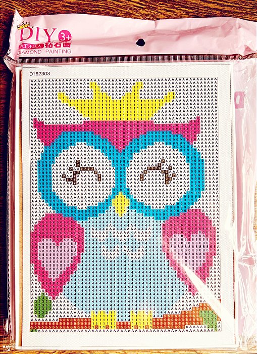 PINTURA COM DIAMANTES COM QUADRO