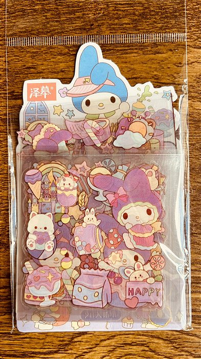 CARTELA DE ADESIVOS SANRIO PEQUENA