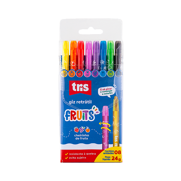 GIZ RETRÁTIL FRUITS TRIS