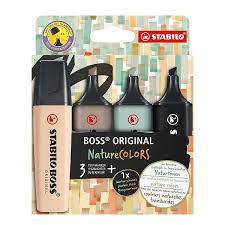 MARCA TEXTO STABILO BOSS NATURE COLORS 70/4-2-5