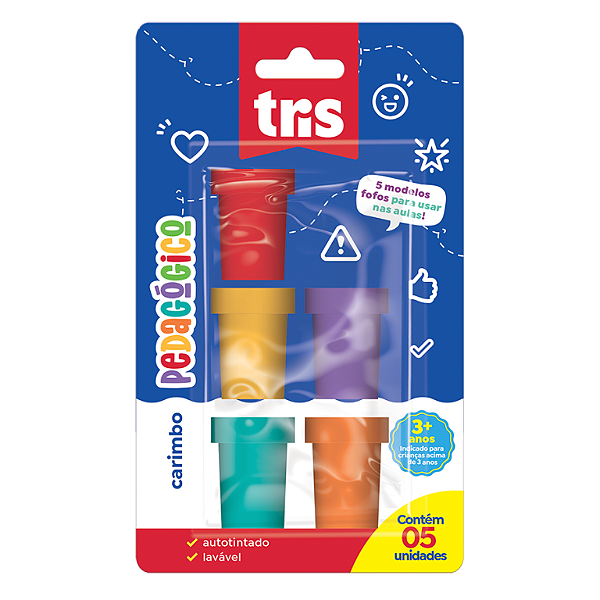 KIT DE CARIMBOS PEDAGÓGICOS TRIS