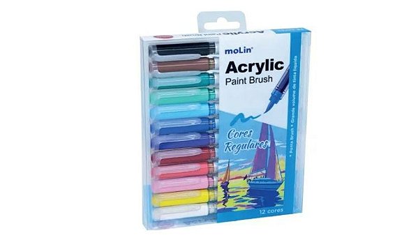 MARCADOR ACRYLIC PAINT BRUSH MOLIN