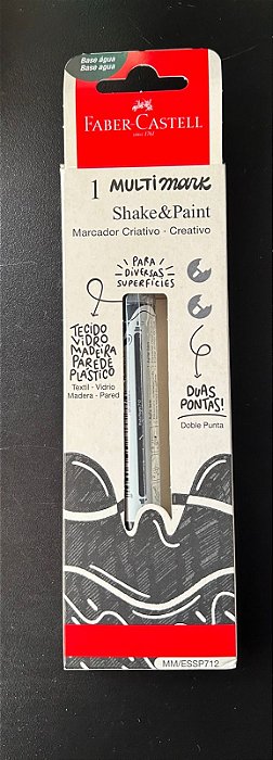 MARCADOR MULTIMARK PRETO FABER CASTELL SHAKE & PAINT
