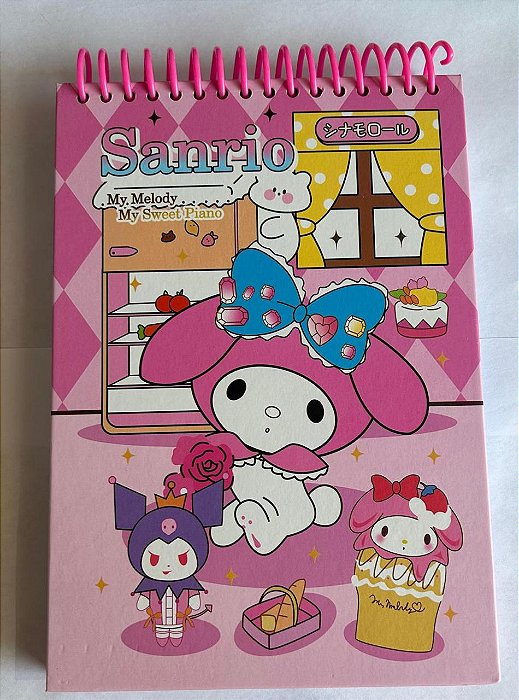 CADERNO CAPA DURA MY MELODY SANRIO