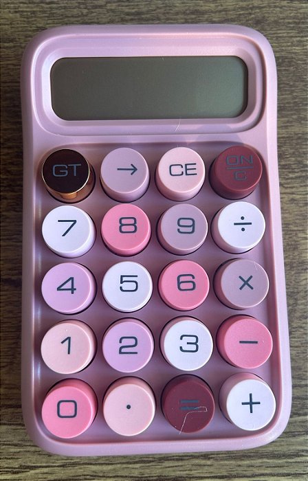 CALCULADORA COLORIDA METÁLICA
