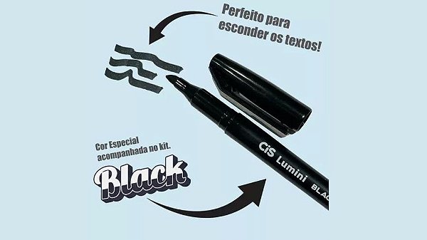MARCA TEXTO CIS LUMINI BLACK