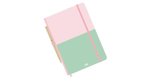 KIT CADERNO DE ANOTAÇOES + CANETA ESFEROGRÁFICA KAZ