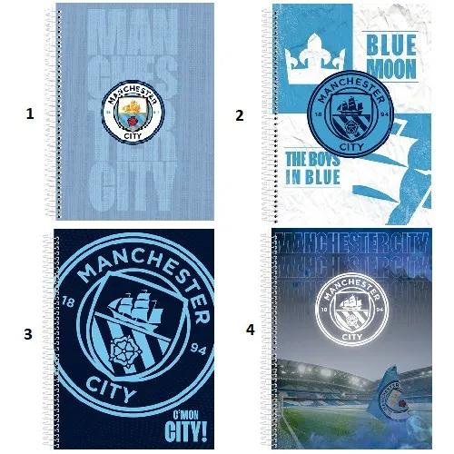 CADERNO UNIVERSITÁRIO MANCHESTER CITY 1M ANIMATIVA