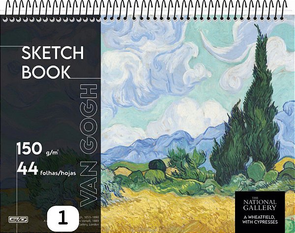 CADERNO SKETCHBOOK ESPIRAL SUPERIOR THE NATIONAL GALLERY