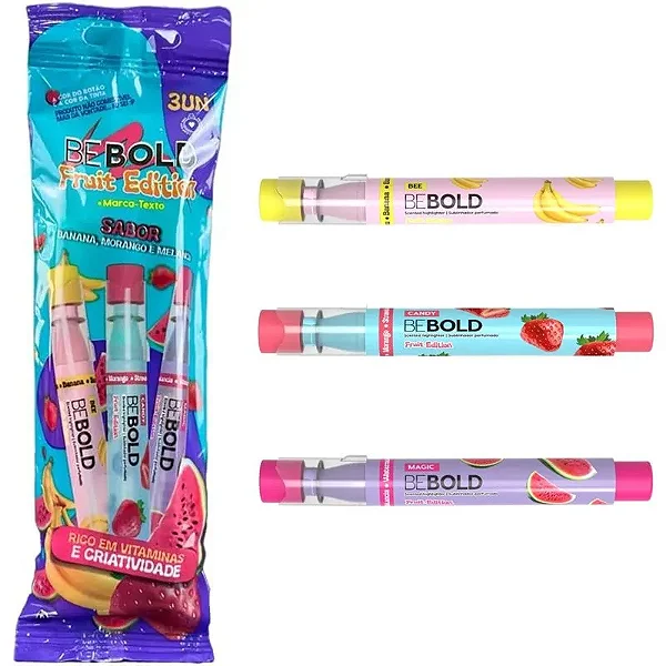 MARCA TEXTO BE BOLD FRUIT EDITION COM  3UN